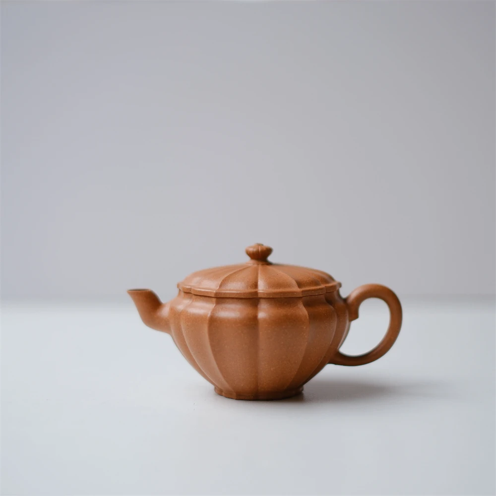 大碗茶器宜兴原矿黄降坡筋纹器泡茶壶茶具140cc