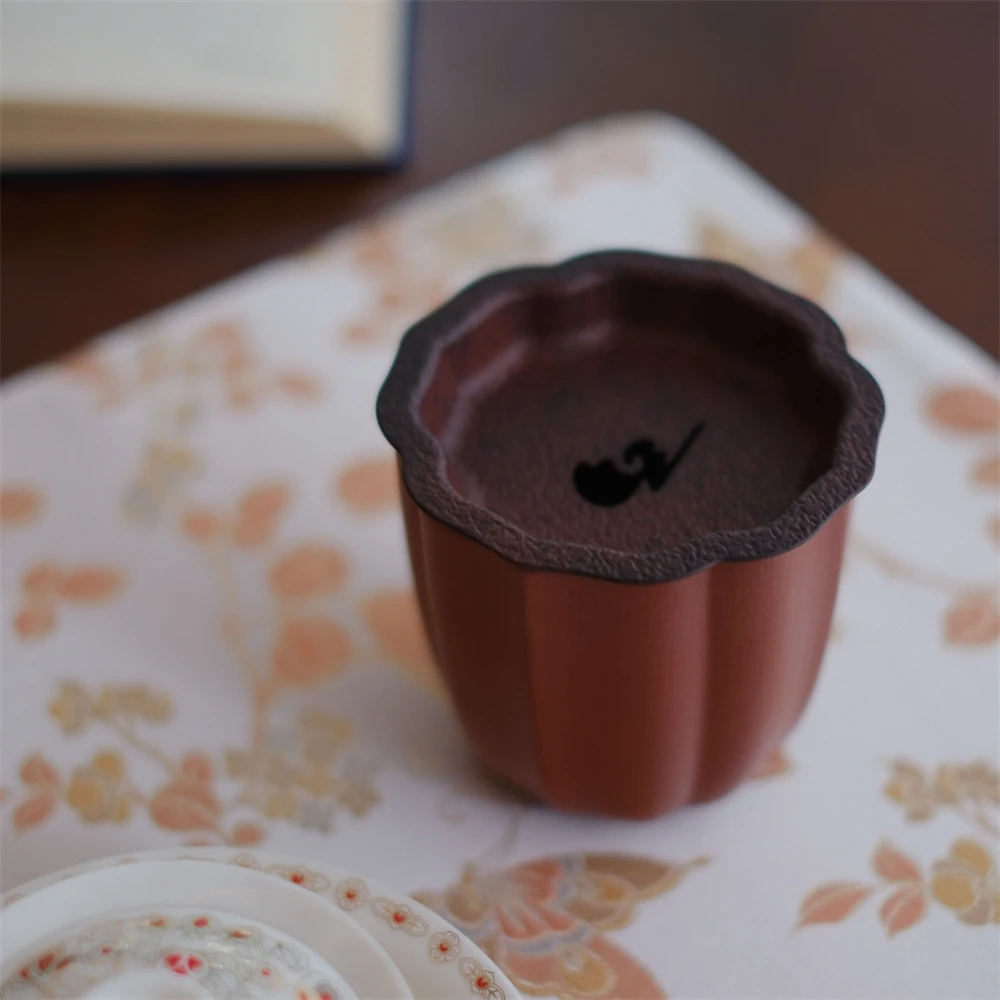 大碗茶的茶 陶瓷建水家用茶水废水桶排水红色茶盘茶具配件建水