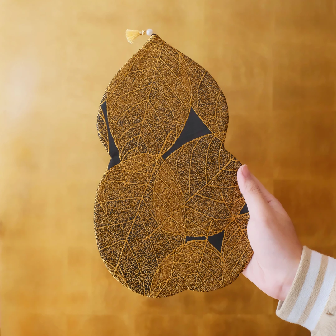 问春风 【鎏金岁月】葫芦形茶席隔热防烫茶道零配茶垫茶席27*17