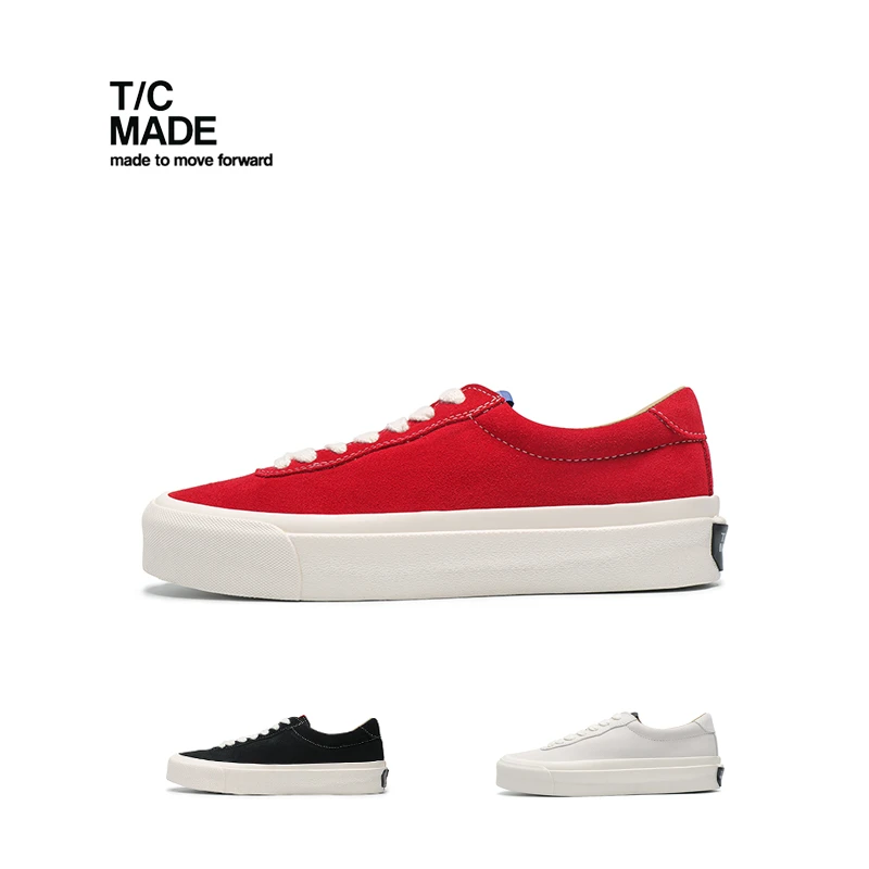 tcmade 001p 2023s/s 牛皮鞋面低帮鞋 硫化鞋 三色日系男女同款