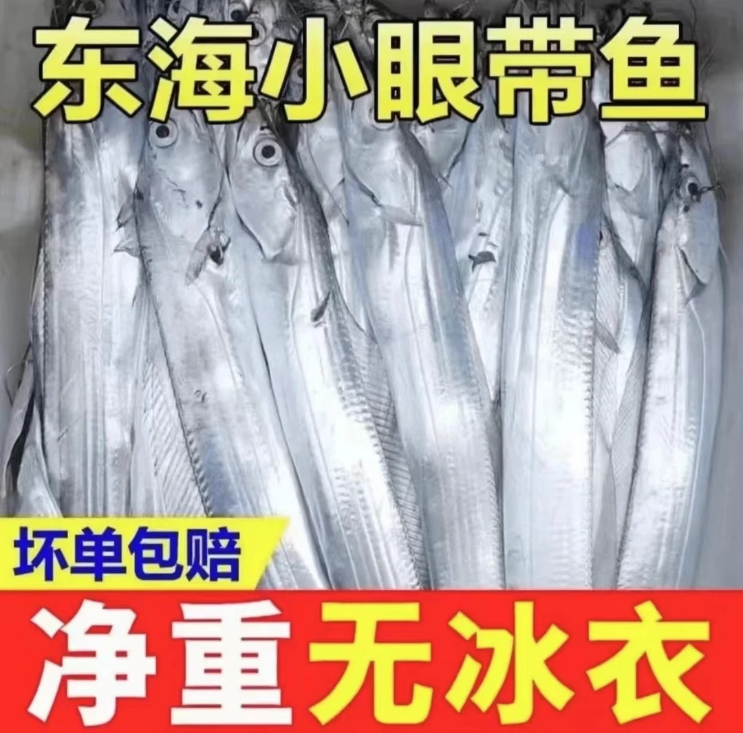 冷链包邮东海小眼带鱼5斤新鲜速冻发货（番薯专属)
