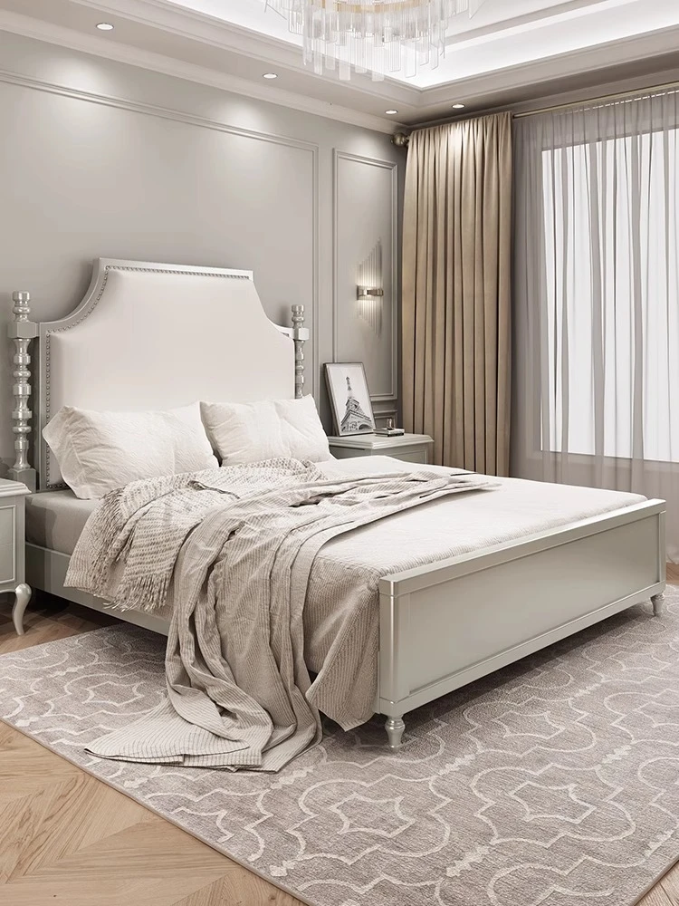 实木床冰柱床1.8米大床x2床法式欧式双人床ART莫里法式床美式