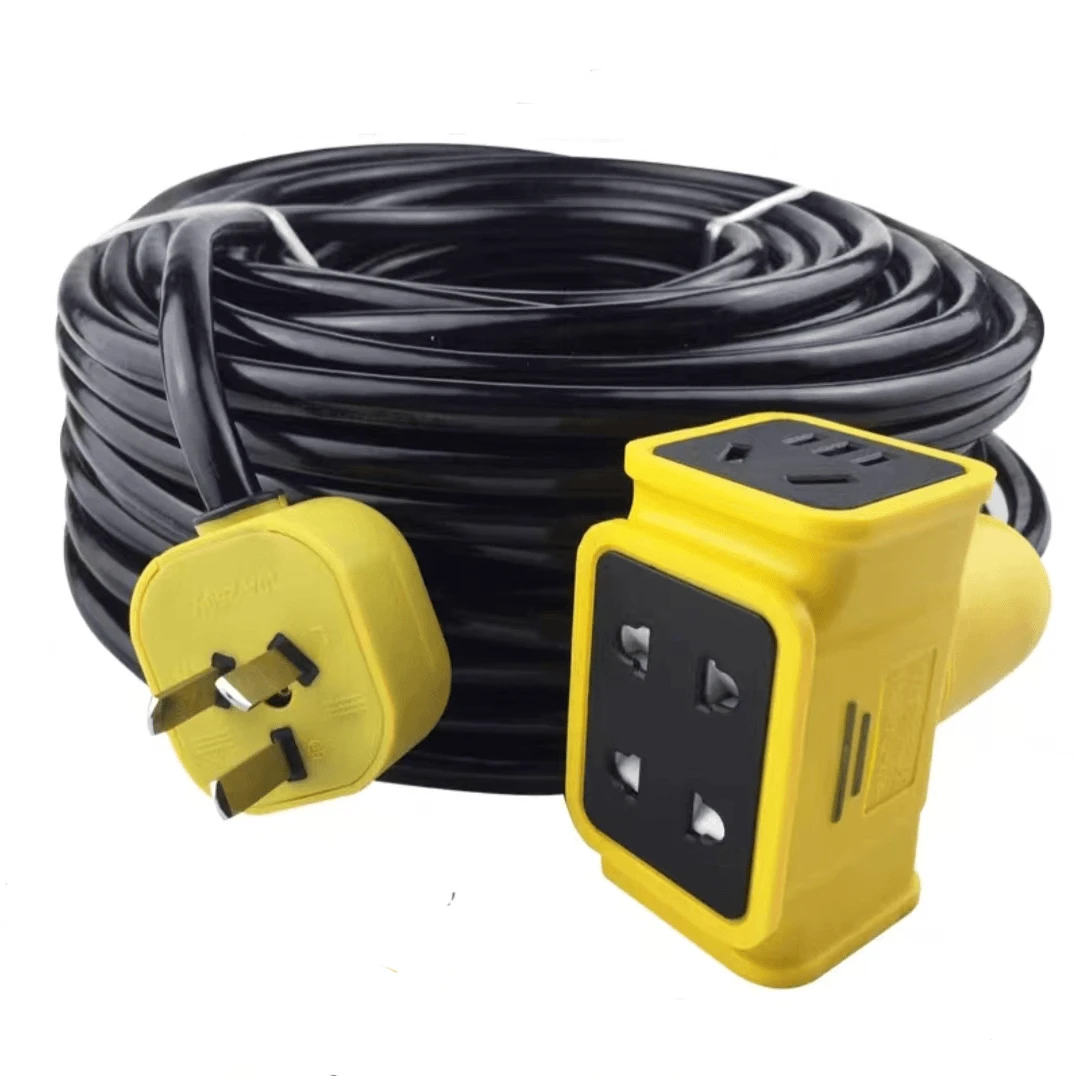 纯铜插座5/30米家用户外二芯防冻软线2.5/4平方防晒防爆电源线