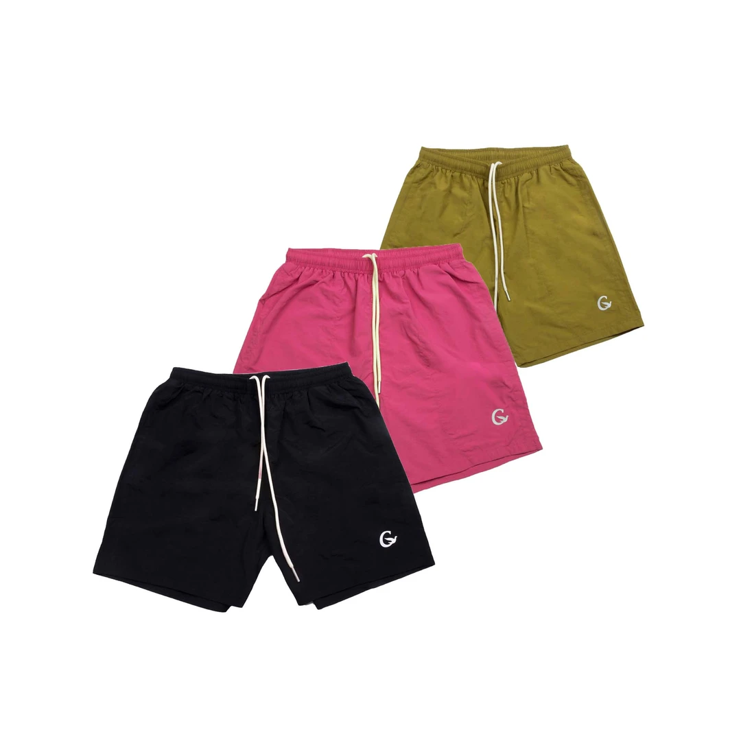 GTAL 美式休闲纯色沙滩裤透气运动速干四分夏季百搭简约薄款短裤