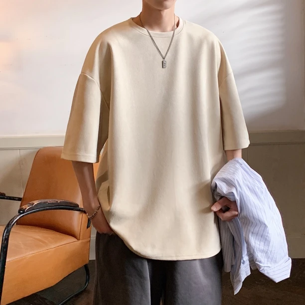 男士港风百搭夏季宽松T恤