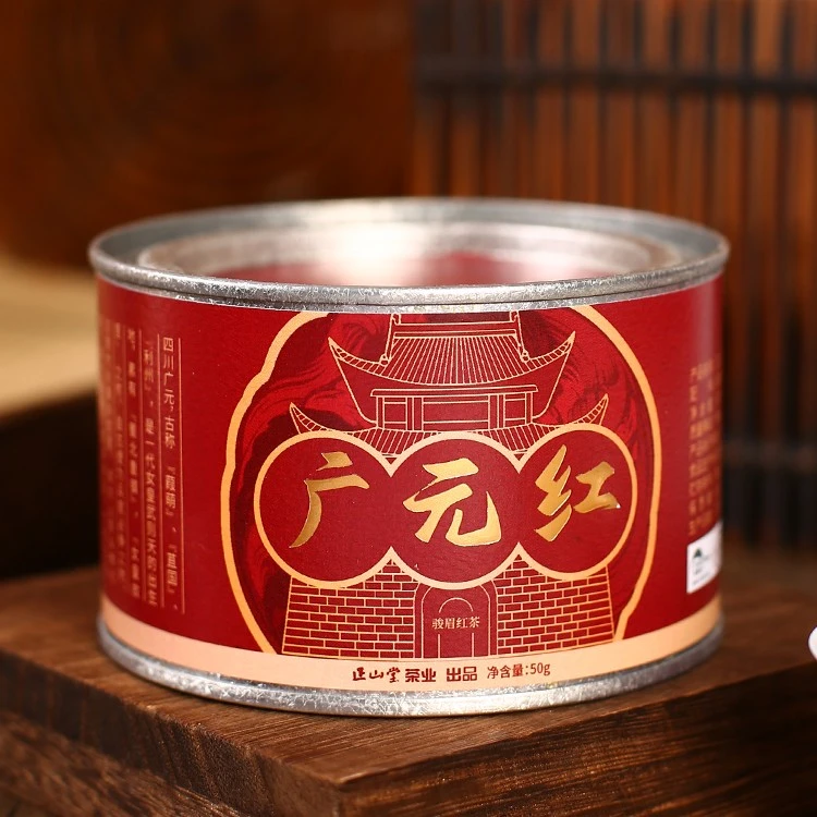 正山堂·广元红 骏眉中国四川特级红茶正宗蜜香型茶叶罐装50g/100g