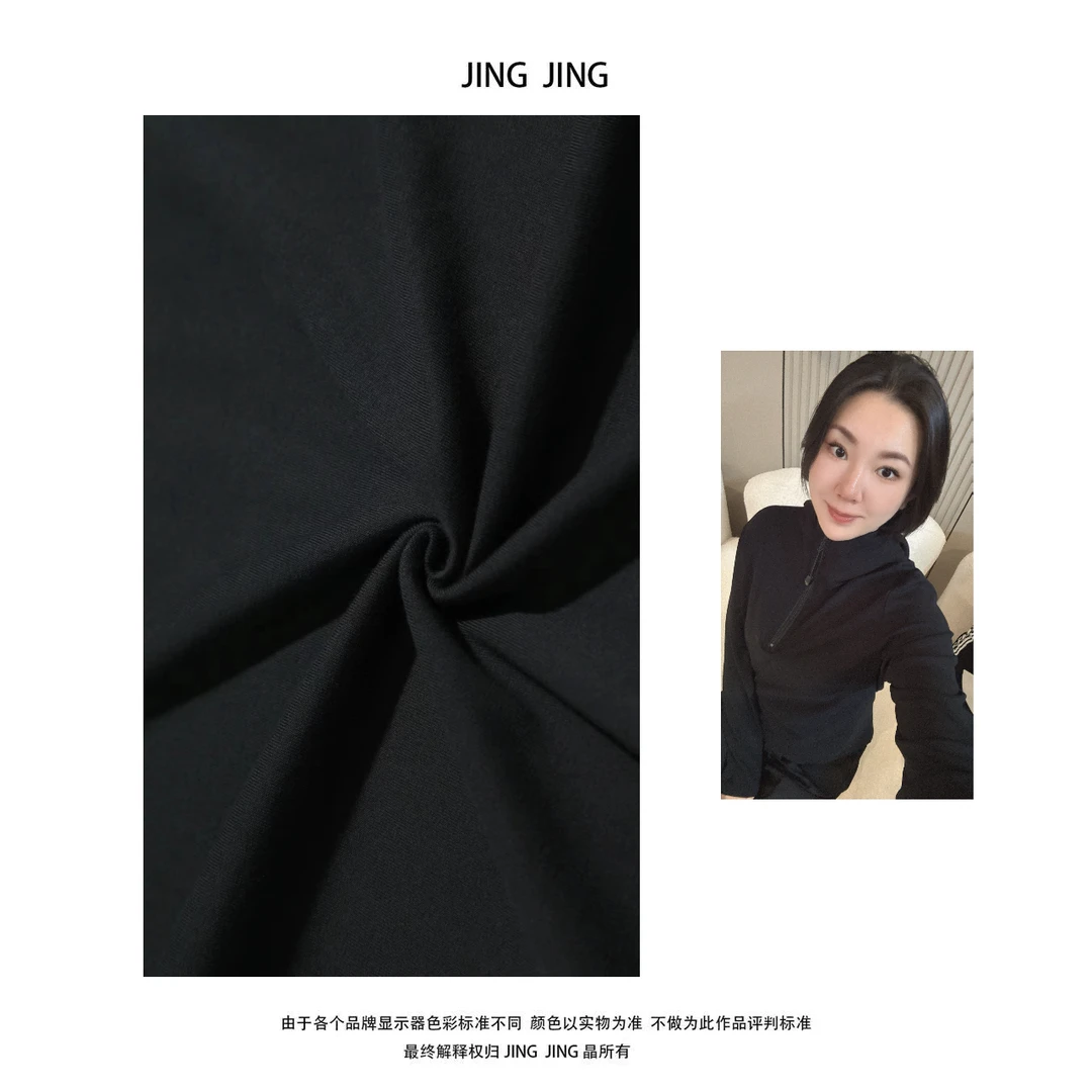 YJING JING推荐【格格帽衫】2024秋季新款拉链连帽时尚百搭长袖卫衣