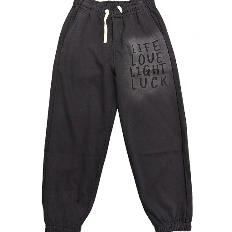 2025秋季新品 男士宽松款水洗印字束脚卫裤 时尚潮牌百搭休闲卫裤