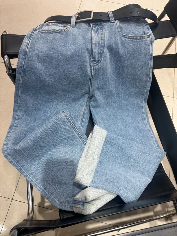 显瘦，高级蓝哈伦裤