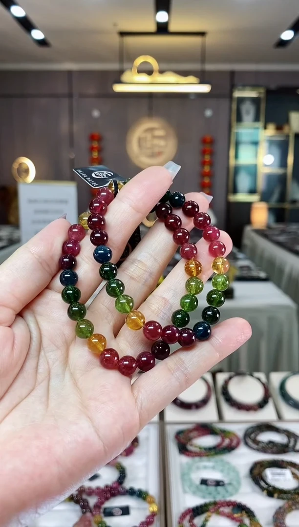 【闪购商品】碧玺单圈手串7mm+未镶嵌（多样性发一条）H