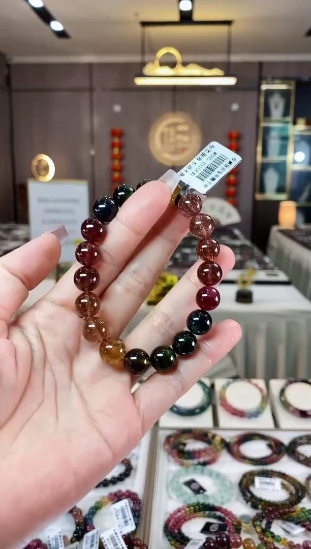 【闪购商品】碧玺单圈手串10mm+未镶嵌（多样性发一条）H