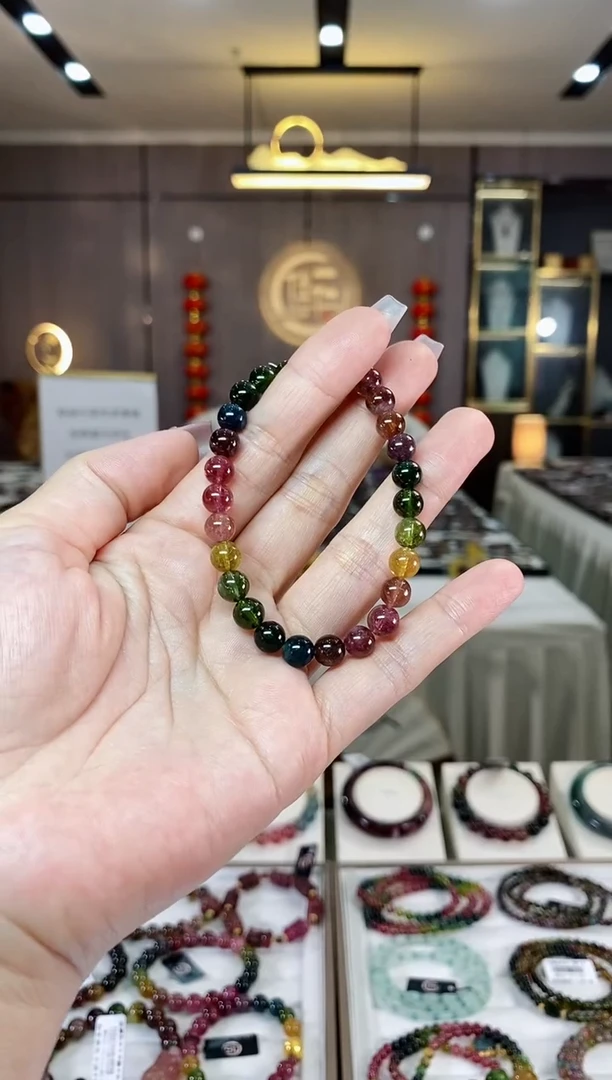 【闪购商品】碧玺单圈手串6mm+未镶嵌（多样性发一条）H