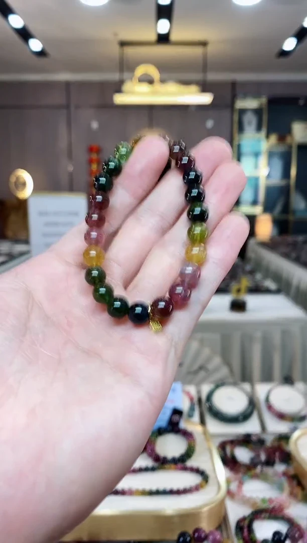 【闪购商品】碧玺单圈手串8mm+未镶嵌（多样性发一条）X