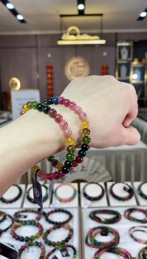 【闪购商品】碧玺单圈手串未镶嵌（多样性发一条）H