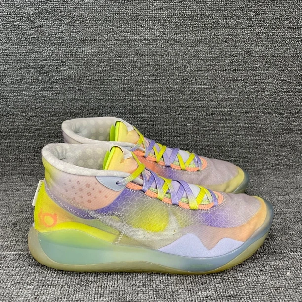 45码 kd12 黄紫脉冲 无原盒 二手篮球鞋 公价3299