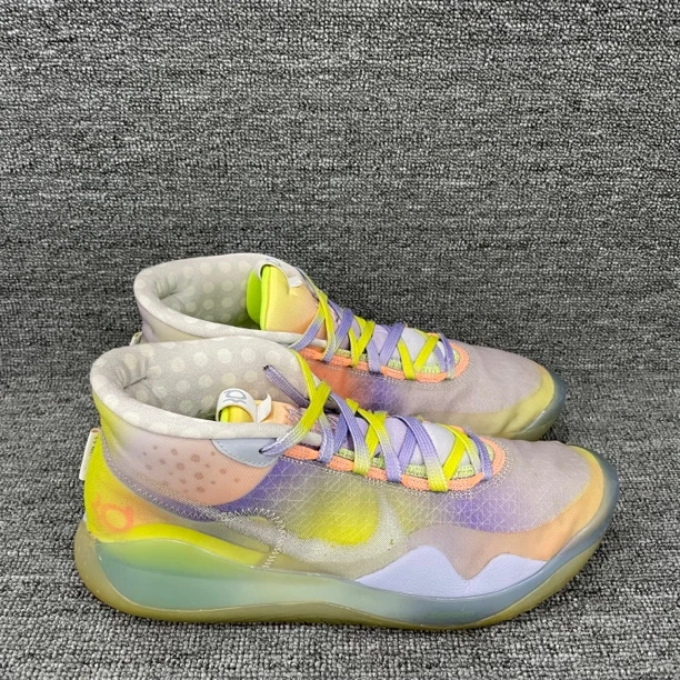 45码 kd12 黄紫脉冲 无原盒 二手篮球鞋 公价2699