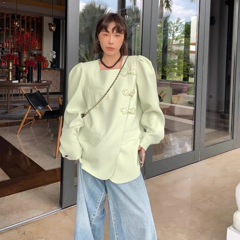 2024年深圳南油新款中国风小众设计感高级外套时尚宽松气质休闲