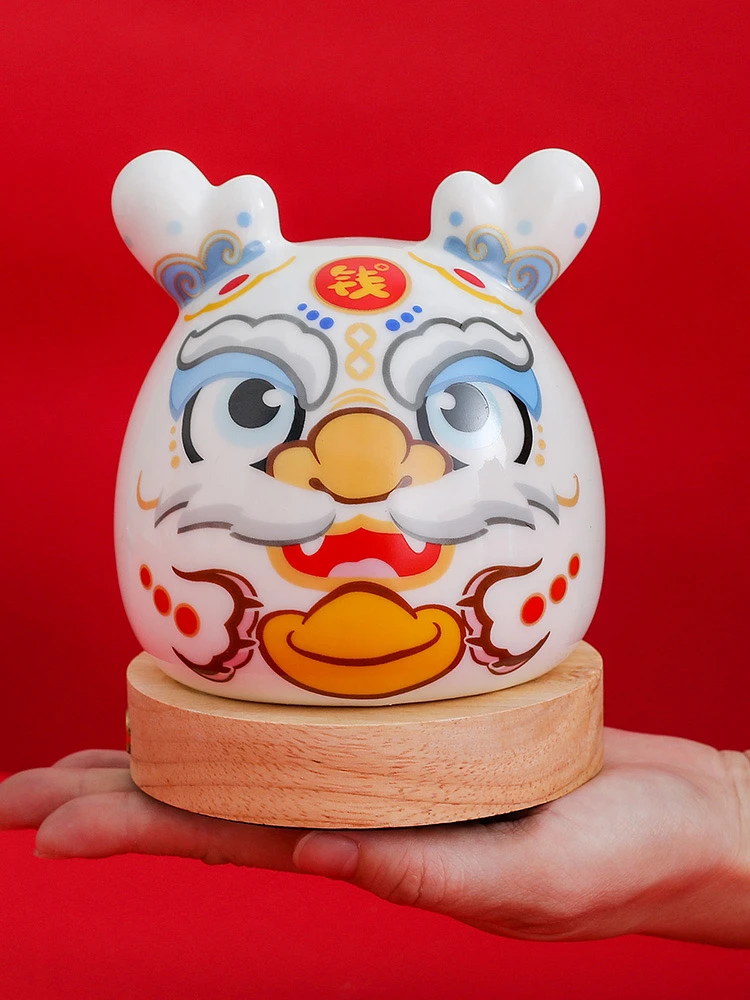 龙年摆件桌面小夜灯生肖龙创意床头柜装饰龙年吉祥物春节礼物定制