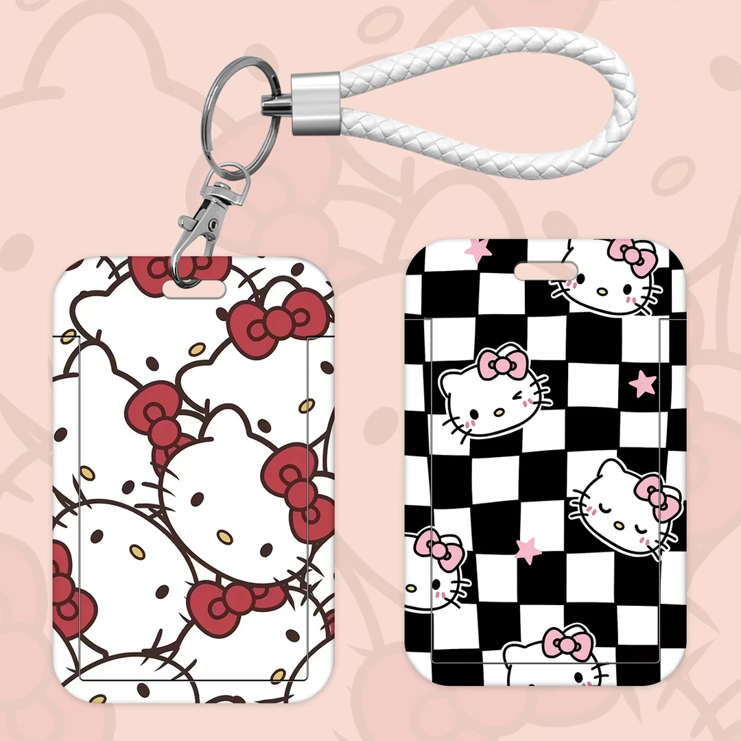 可爱helloKitty闺蜜学生卡套饭卡公交卡校园卡身份证件保护套挂脖