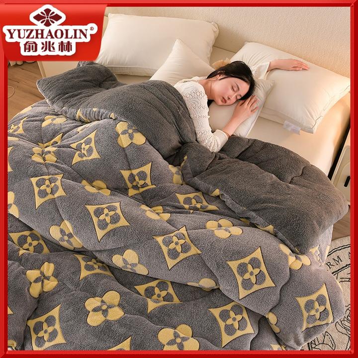 俞兆林羊羔绒被子加厚保暖珊瑚绒春秋被学生单人被棉被双人家用