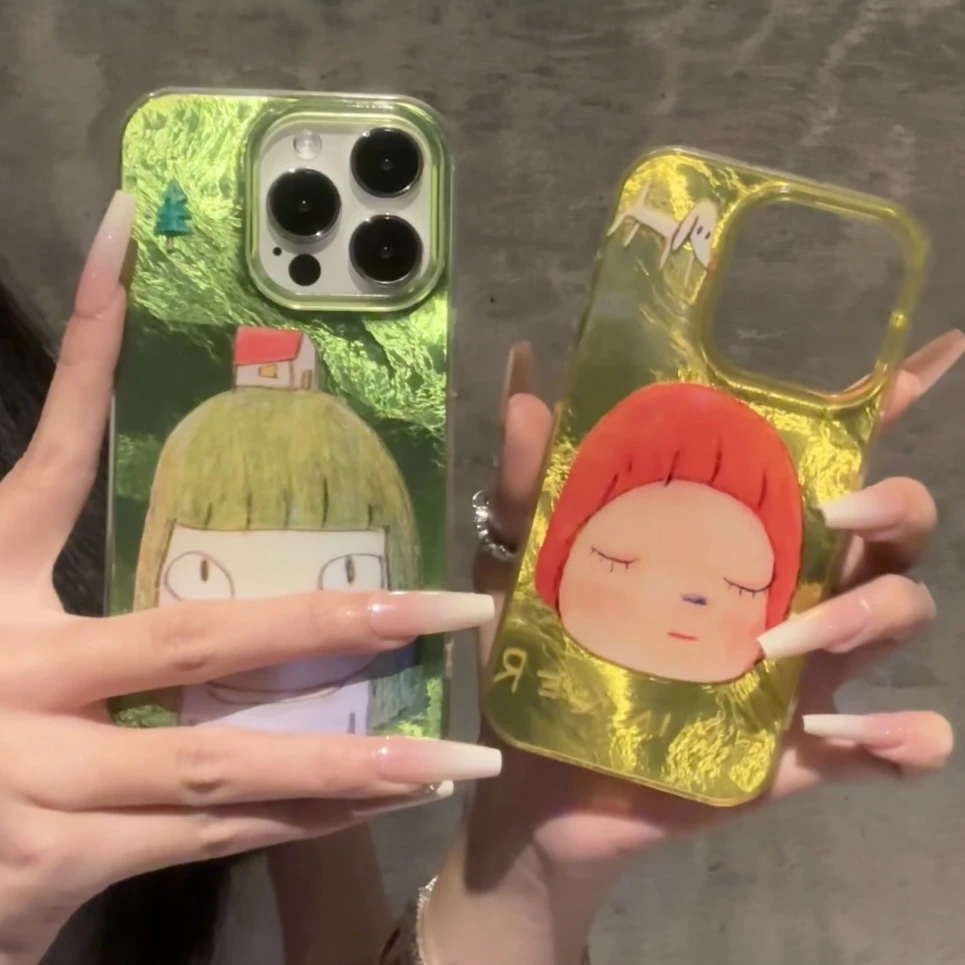 奥菲顿奈良美智女孩适用iPhone16/15冰川手机壳华为viv小米oppo套