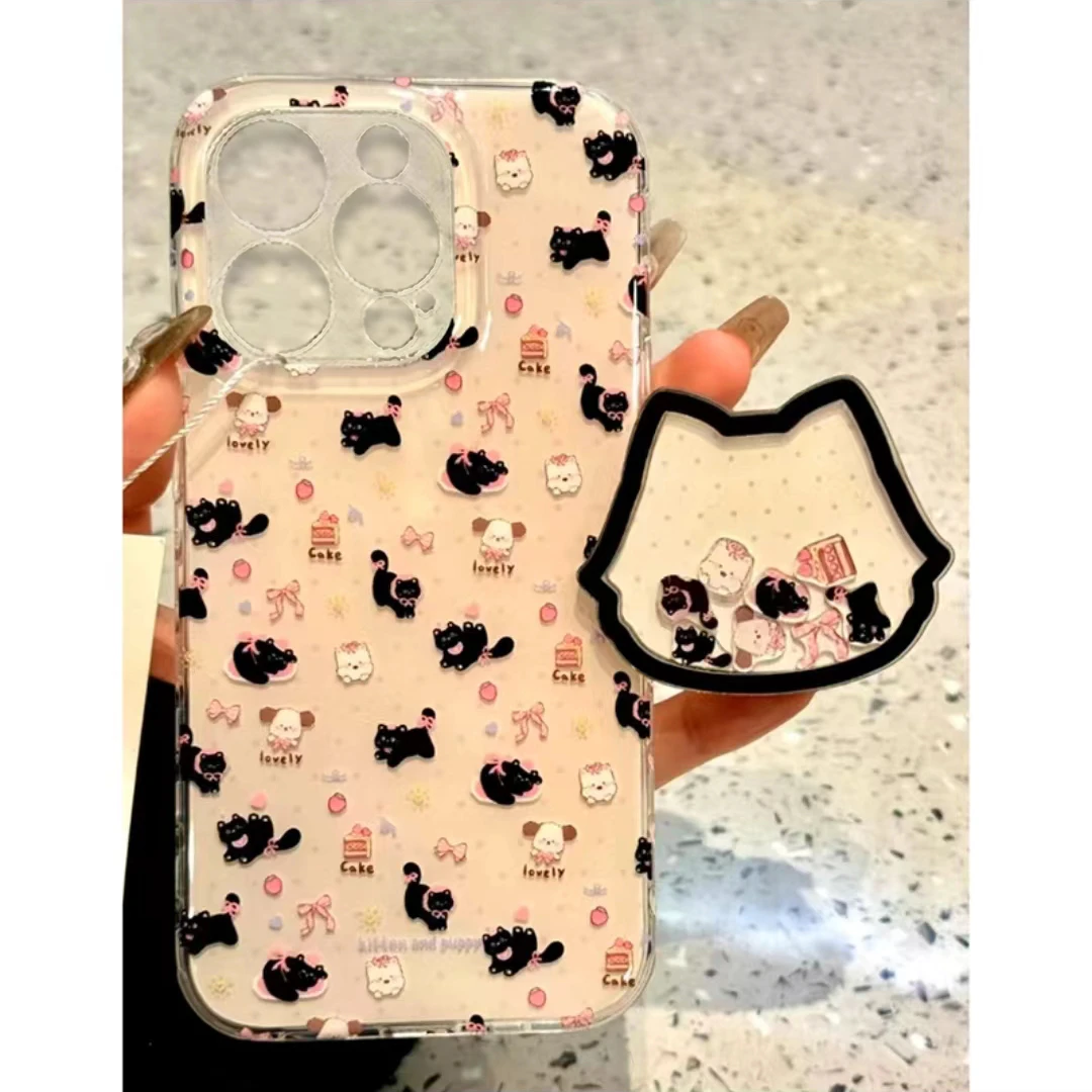 奥菲顿蛋糕猫咪小狗适用iphone16/15手机壳苹果小米viv华为oppo套