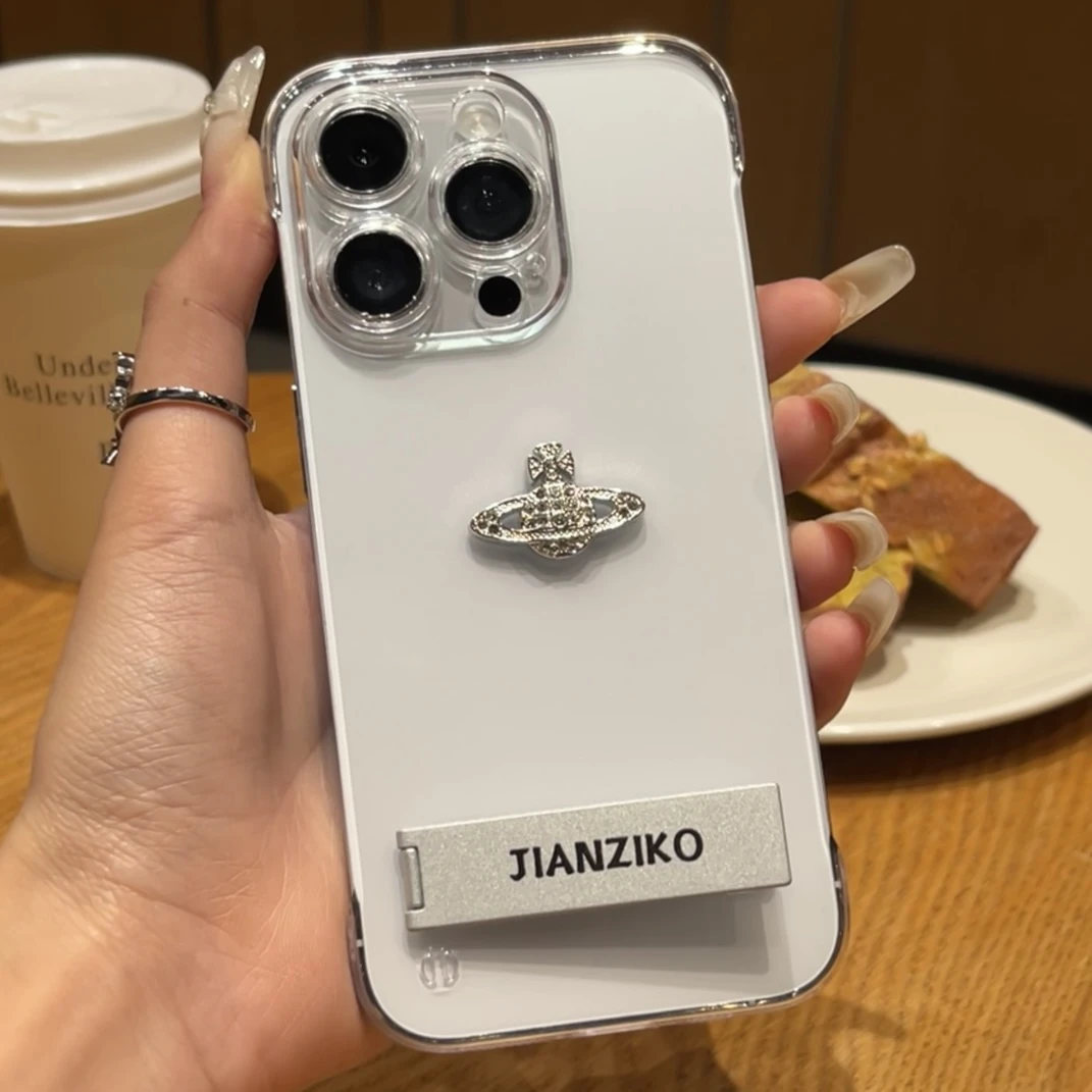 奥菲顿ins闪钻贴件适用iPhone15无边框苹果手机壳华为viv小米oppo