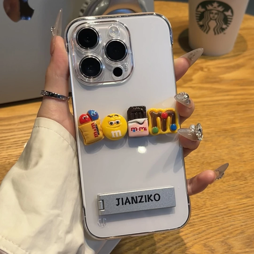 奥菲顿趣味M豆适用iPhone15无边框14/13手机壳华为vivo小米oppo套