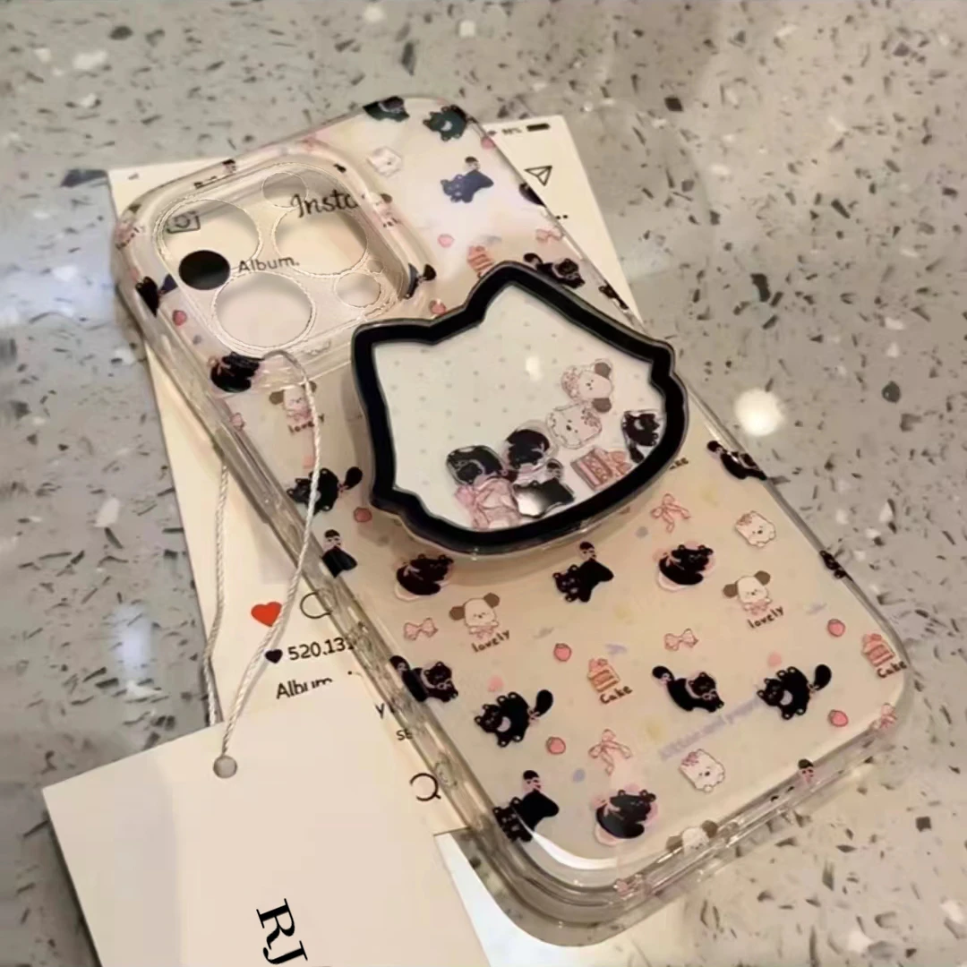 奥菲顿哈基米小狗支架适用iphone16手机壳苹果小米vivo华为oppo套