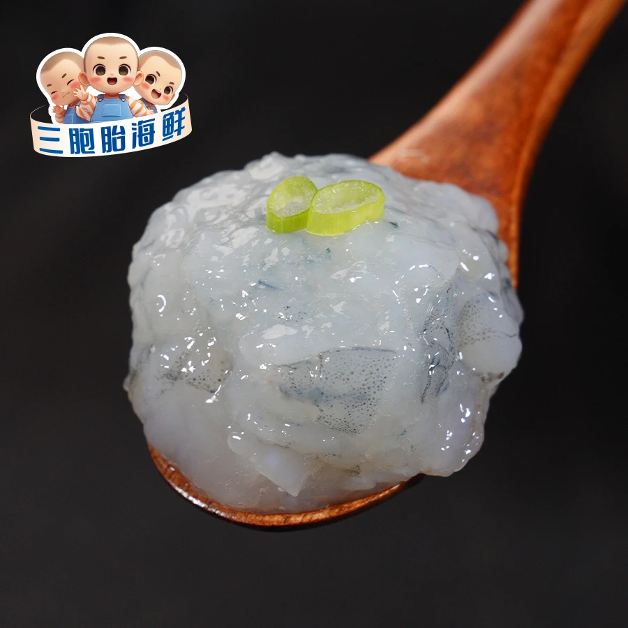 【顺丰发货】②新鲜手打海虾滑大颗粒火锅做汤颗粒饱满 100g*10包