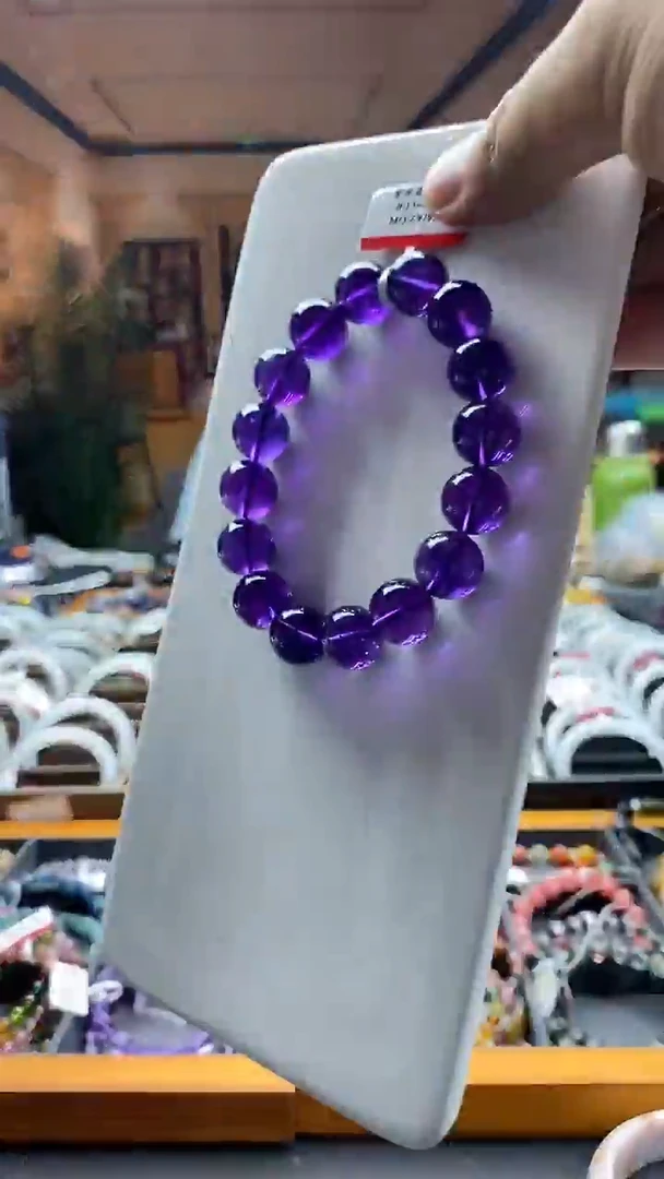 【闪购商品】水晶手串未镶嵌13mm紫水晶9792