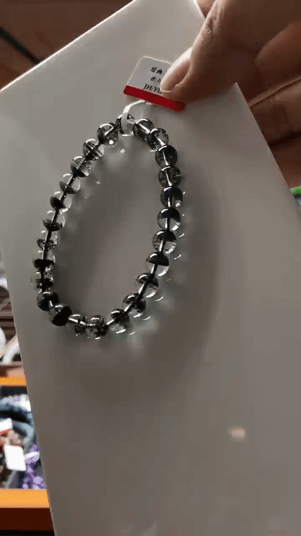 【闪购商品】水晶手串未镶嵌7mm绿幽灵8394