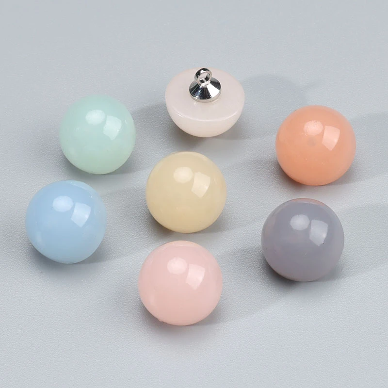 果冻色圆形蘑菇塑料彩色纽扣高档衬衫衬衣雪纺衫扣子儿童开衫钮扣