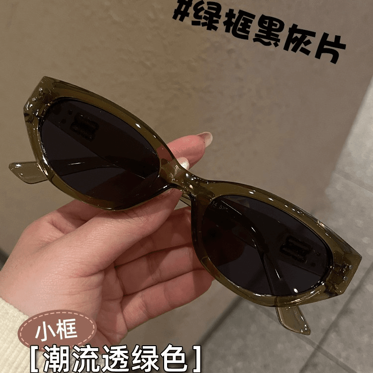 gm猫眼墨镜女款2024新款网红复古高级感遮阳防晒太阳眼镜防紫外线