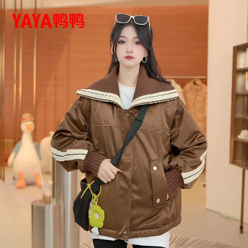 YAYA/鸭鸭女装上衣休闲百搭保暖防风潮流韩版时尚YE4B604051E