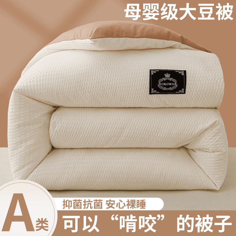 冬季大豆纤维被子冬被加厚保暖棉被被芯秋冬被空调被2023新款冬天