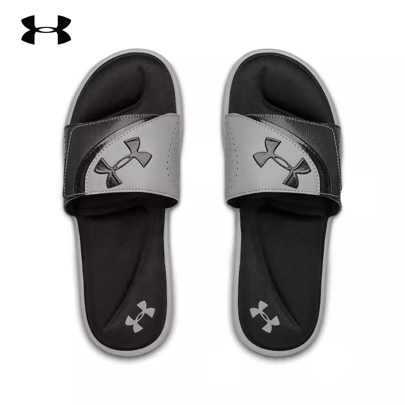 安德玛拖鞋男子轻便缓震户外运动休闲训练透气沙滩鞋一字拖凉拖男