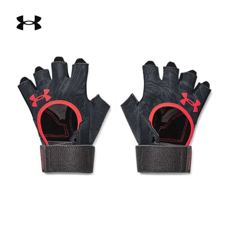 UA安德玛手套男子户外骑行运动防滑透气防护健身器械训练半指手套