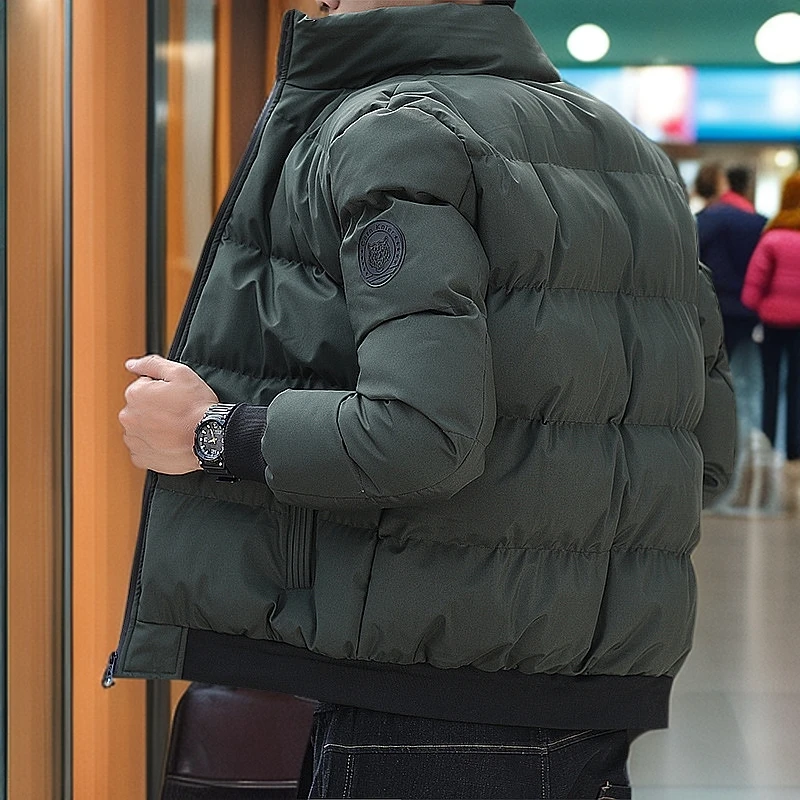 男士棉衣冬季新款休闲运动立领棉服男装加厚保暖短款防寒外套棉袄