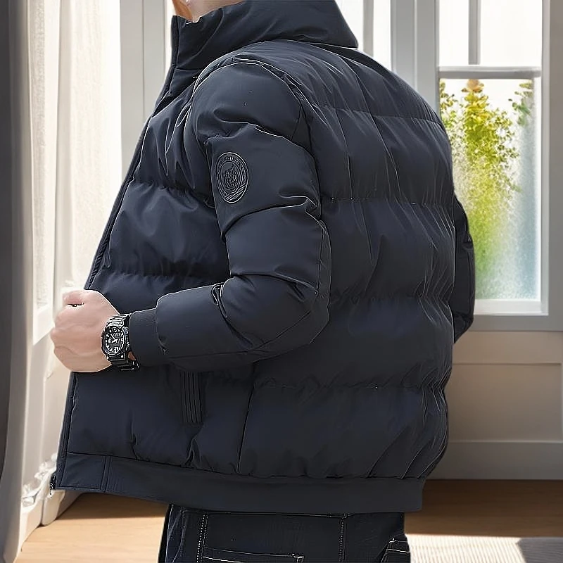 男士时尚保暖防寒棉衣秋冬季潮流棉袄休闲立领棉服男装短款上衣服