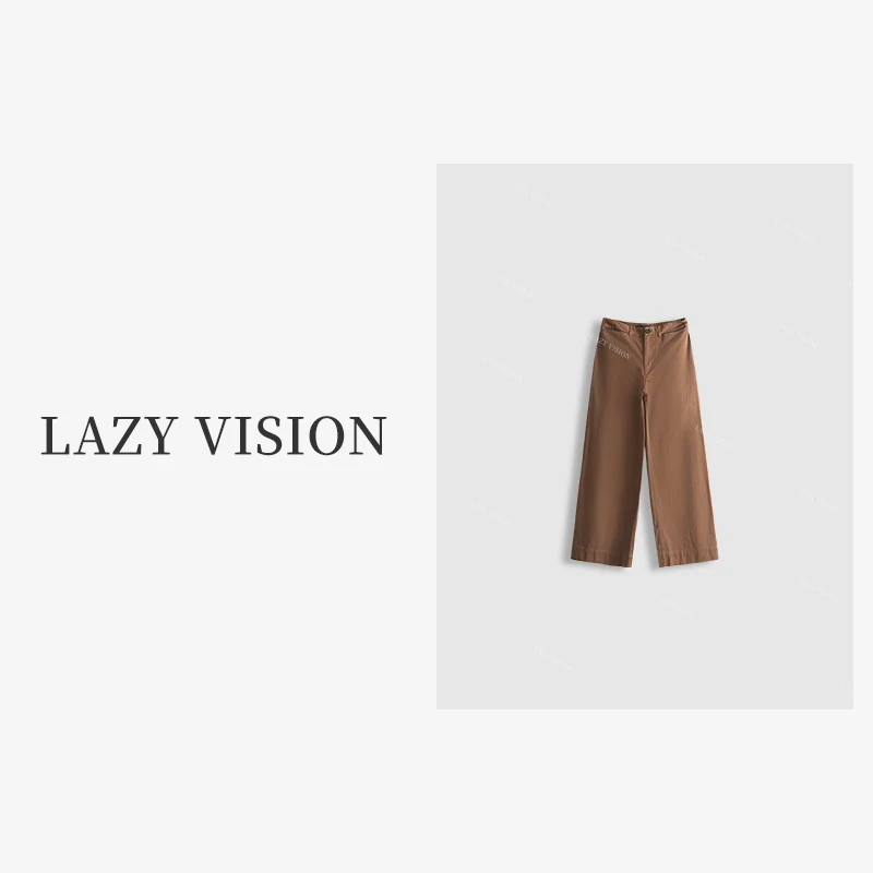 LAZYVISION轻奢简约西装直筒裤休闲裤ZM2-5643小小