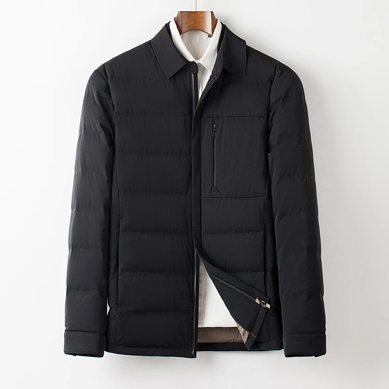 【战袍系列】男士爸爸秋冬季保暖时尚百搭商务简约休闲男外套