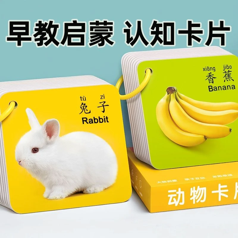 宝宝早教认知卡婴儿挂图儿童声母表有声挂图0-3岁成语接龙卡片