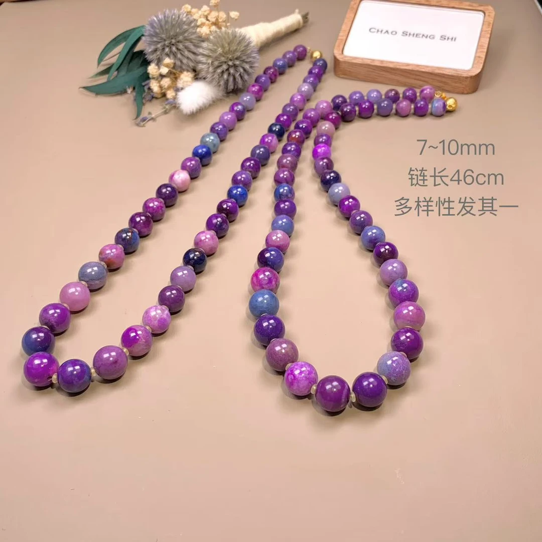 【主播推荐】丨舒俱来果冻料圆珠塔链7~10mm/链长46cm/K00274