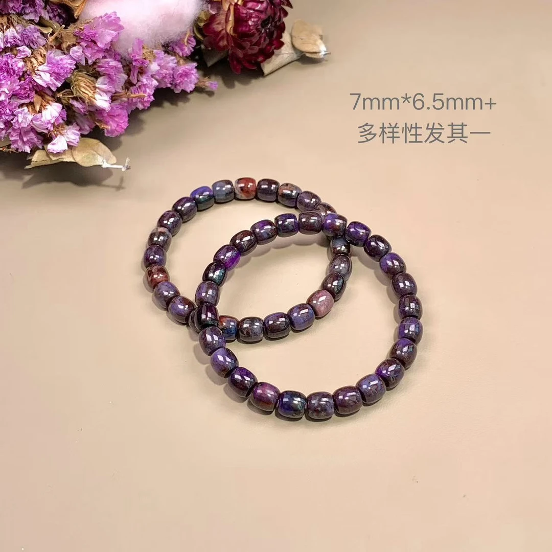 潮生石丨舒俱来归圆汉堡珠手串6.5mm+/多样性发其一/C01344