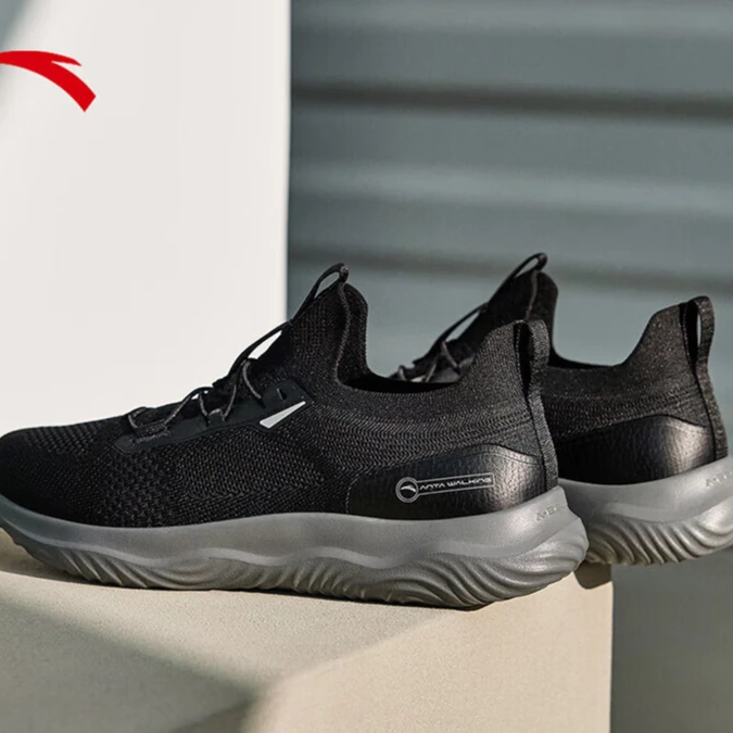 安踏一脚蹬丨男鞋跑步鞋24秋冬透气缓震鞋轻质休闲鞋112437701