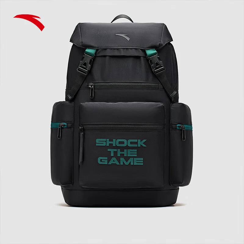 安踏双肩背包通勤电脑包大学生书包百搭大容量篮球包192411152