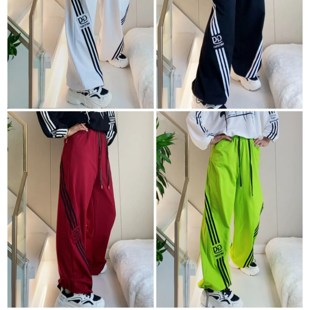 CX秋季新品8088三杠休闲阔腿直筒裤