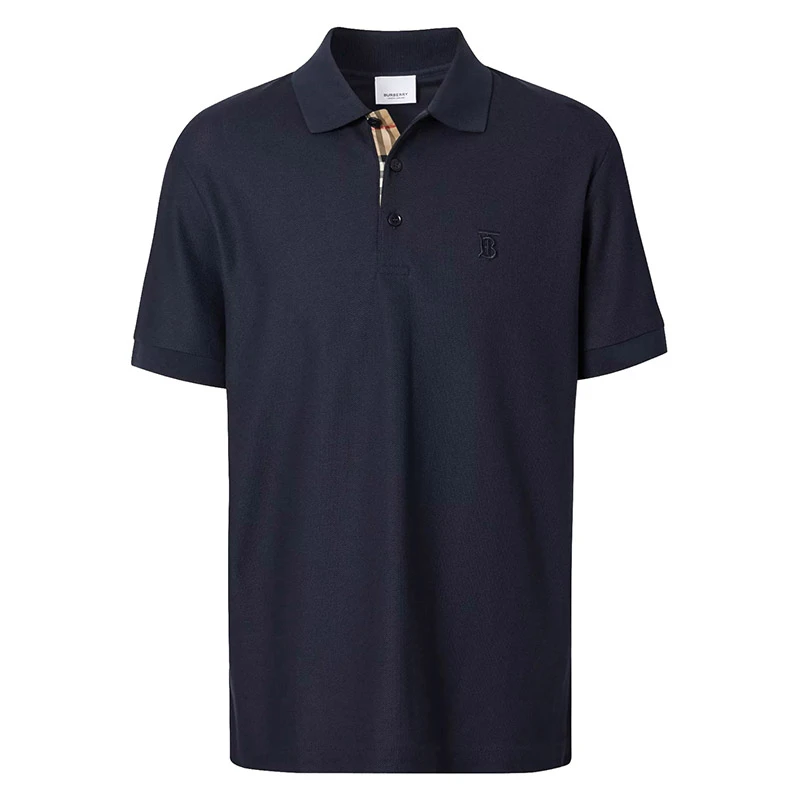 BURBERRY/博柏利巴宝莉夏季男士字母刺绣POLO衫翻领短袖8014004