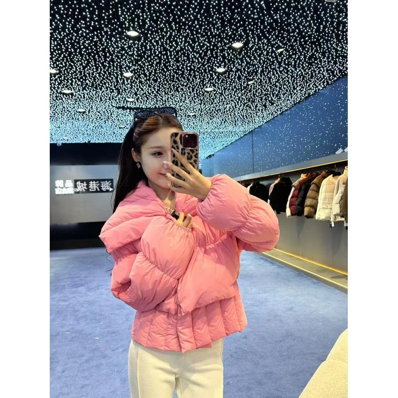 【慧慧】时尚个性百搭翻领高级穿搭款羽绒服 JHYRSJ2331